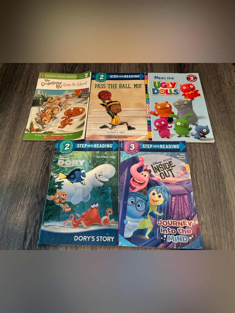 Step into Reading Kids Book Set - Blue, Orange, Pink